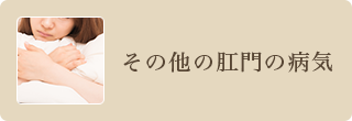 その他の肛門の病気